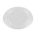 Capace Biodegradabile Compostabile rPET Plate Transparente, fara Gaura, 95 mm, 50 Bucati