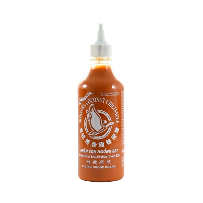 Sos Sriracha Flying Goose, cu Ardei Iute si Cocos, 455 ml