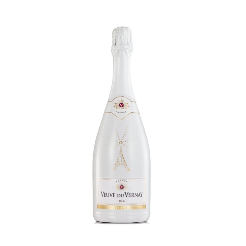 Vin Spumant Alb Veuve Du Vernay Ice, 0% Alcool, Demisec, 0.75 l