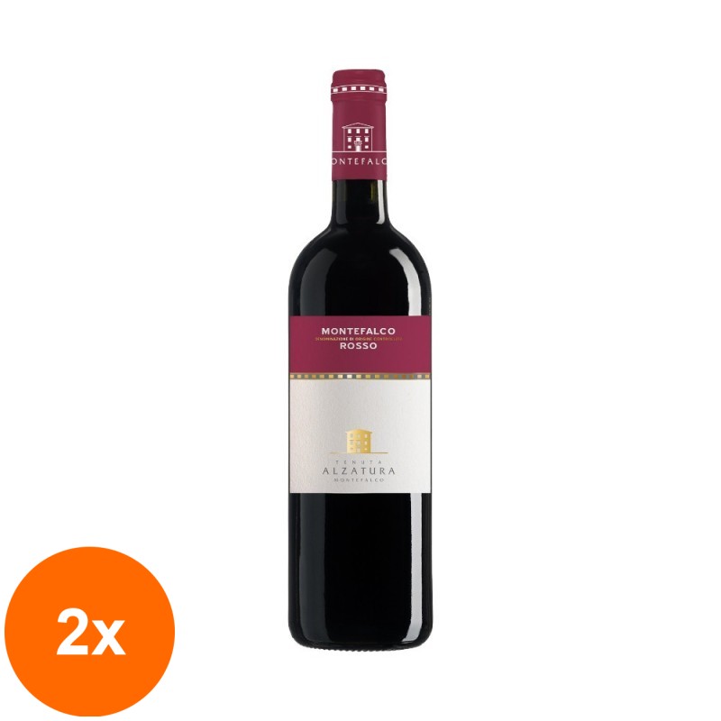 Set 2 x Vin Rosu Montefalco Rosso DOC - Tenuta Alzatura, 0.75 l