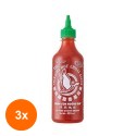 Set 3 x Ketchup Sriracha Flying Goose, 455 ml