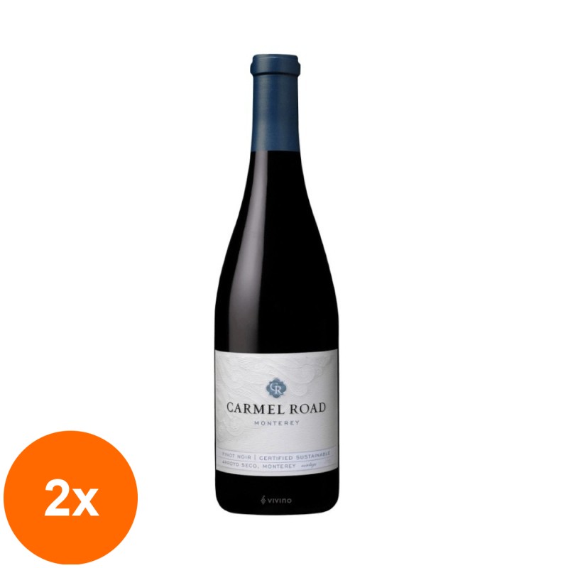 Set 2 x Vin Carmel Road Pinot Noir Central Coast, 13.5% Alcool, Rosu, 0.75 l