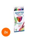 Set 2 x 12 Creioane Colorate Acuarelabile 3.0 Giotto
