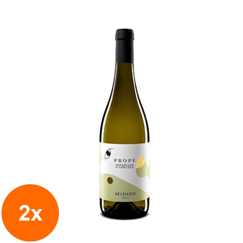 Set 2 x Vin Velenosi, Prope Trebbiano D'Abruzzo DOC, Alb, 0.75 l