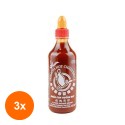 Set 3 x Sos Hot&Sweet Sriracha Flying Goose, 455 ml