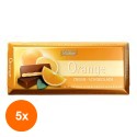 Set 5 x Tableta de Ciocolata cu Crema de Portocale Bohme, 100 g