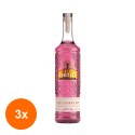 Set 3 x Gin Pink Cherry J.J Whitley, 38% Alcool, 0.7 l