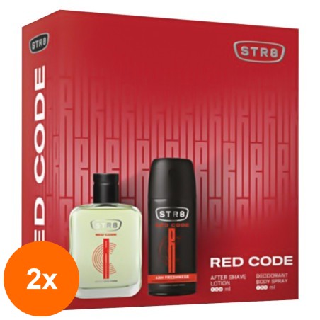 Set 2 x Str8 Red Code, Barbati, Lotiune dupa Ras, 100 ml si Deodorant Spray, 150 ml...