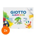 Set 2 x Bloc Pictura Album Kids Giotto, 21 x 29.7 cm, 200 g/mp