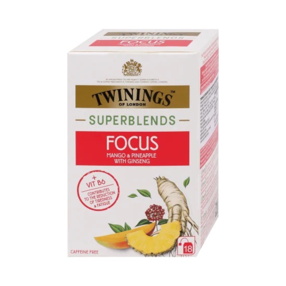 Set 5 x Ceai Twinings Superblends Focus, 18 Plicuri x 2 g