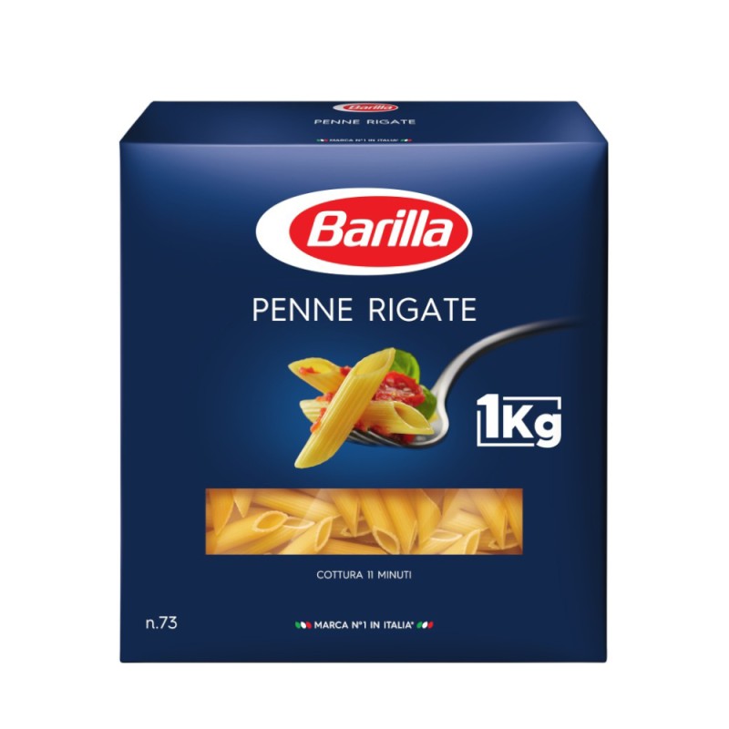 Paste Penne Rigate N73 Barilla, 1 kg