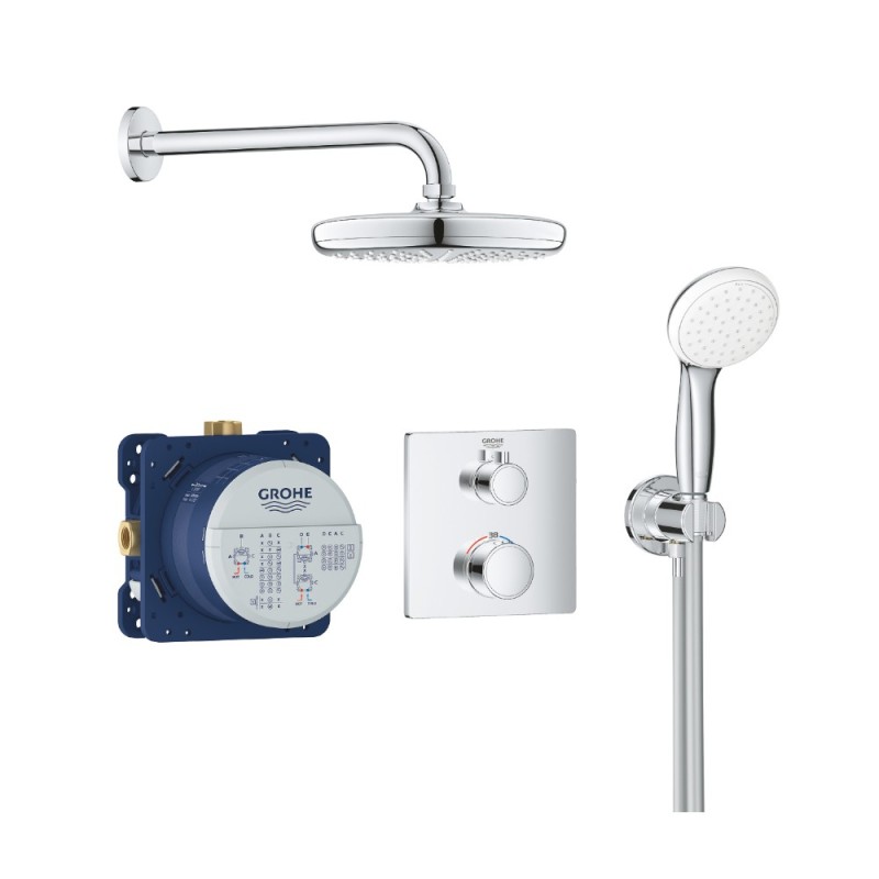 Set de Dus, Grohe Grohtherm, Perfect Shower, Crom