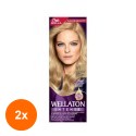 Set 2 x Vopsea de Par Permanenta Wella Wellaton Intense Color Creme 9/1 Blond Cenusiu Deschis Special, 110 ml