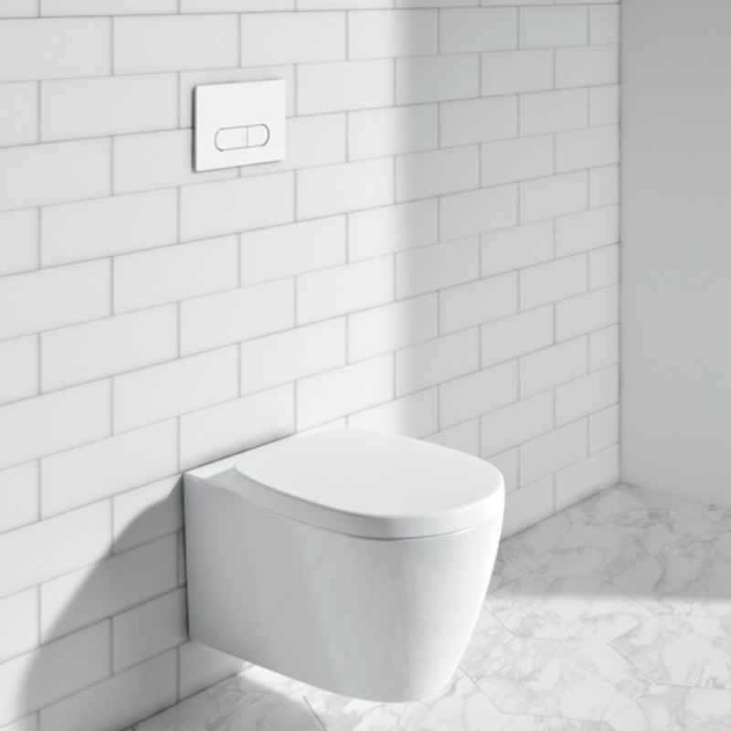 Capac WC, Ideal Standard Connect, Forma Ovala, Alb