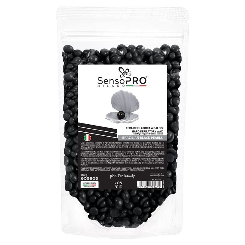 Ceara Epilat Elastica Granule, SensoPRO Milano, Brazilian Black Pearls, 100 g