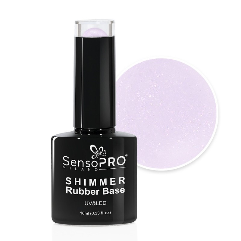 Shimmer Rubber Base SensoPRO Milano, 70 Unicorn Elixir, 10 ml