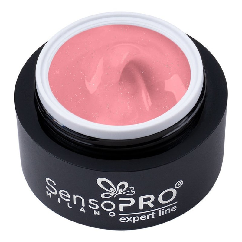 Gel Constructie Unghii Expert Line SensoPRO Milano, Shimmer Rose Petals 30 ml
