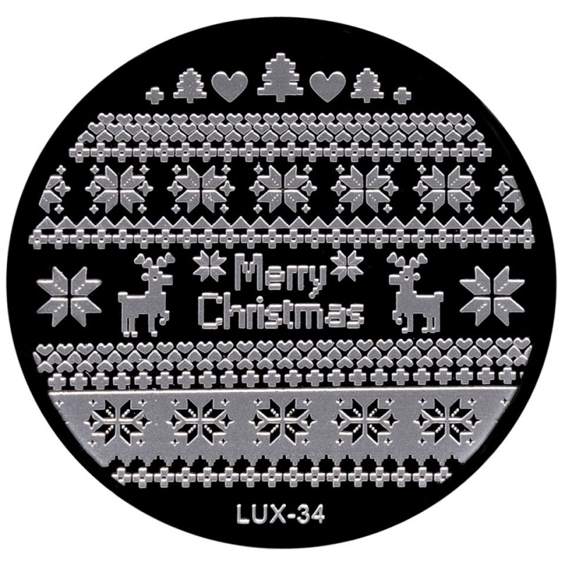 Matrita Metalica Stampila Unghii Lux-34, Winter'S Tale