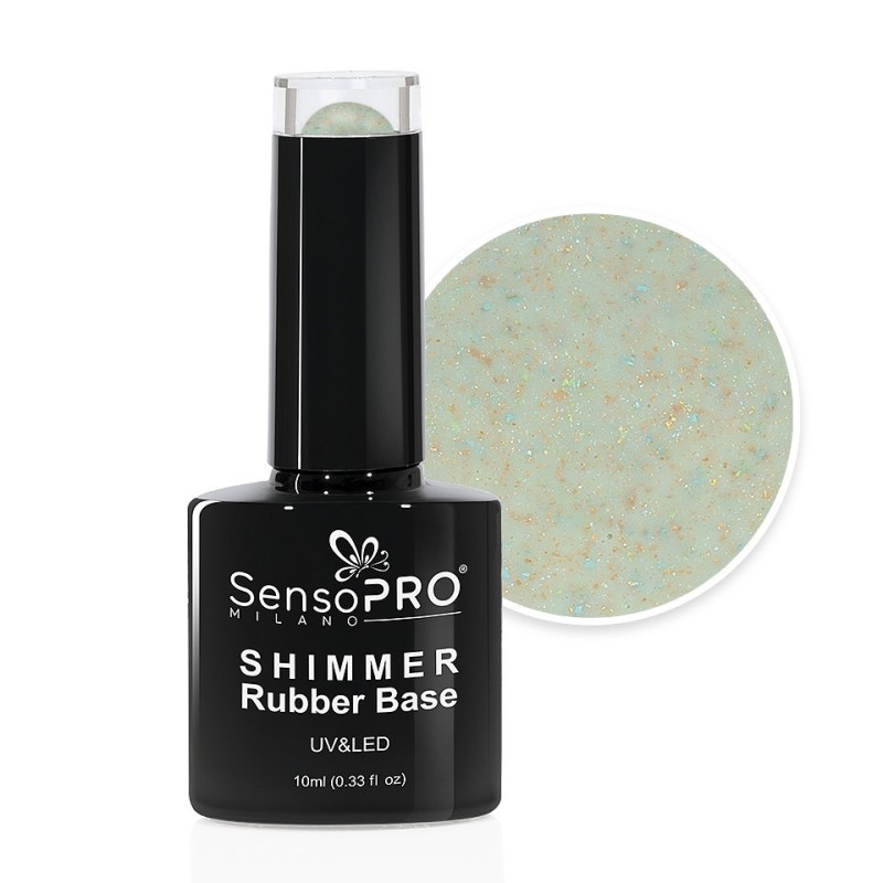 Shimmer Rubber Base SensoPRO Milano, 39 Sprinkled Spectacle, 10 ml