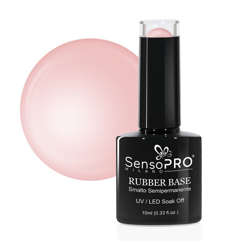 Rubber Base Gel SensoPRO Milano 10 ml, 48 Ballerina Pink