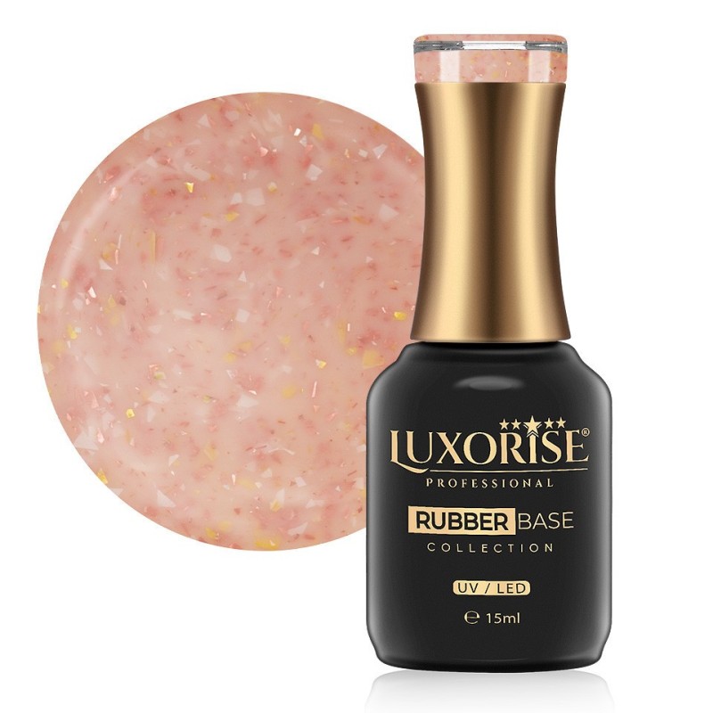 Rubber Base Luxorise Sparkling Collection, Nectarine Blossom 15 ml