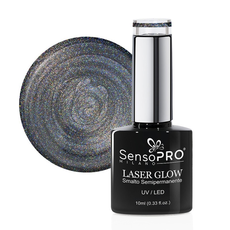 Oja Semipermanenta Holografica Laser Glow SensoPRO Milano 10 ml, Magic Dust 12