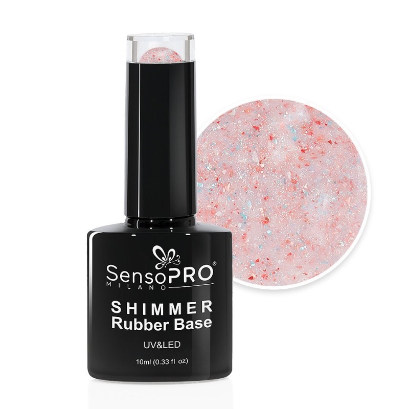 Shimmer Rubber Base SensoPRO Milano, 40 Spotlight Style, 10 ml