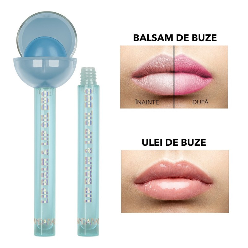 Balsam si Ulei de Buze Handaiyan Lollipop Lip Balm & Lip Oil Duo, 06