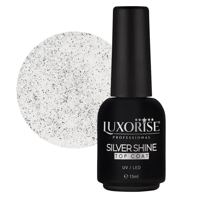 Silver Shine Top Coat Luxorise, 15 ml