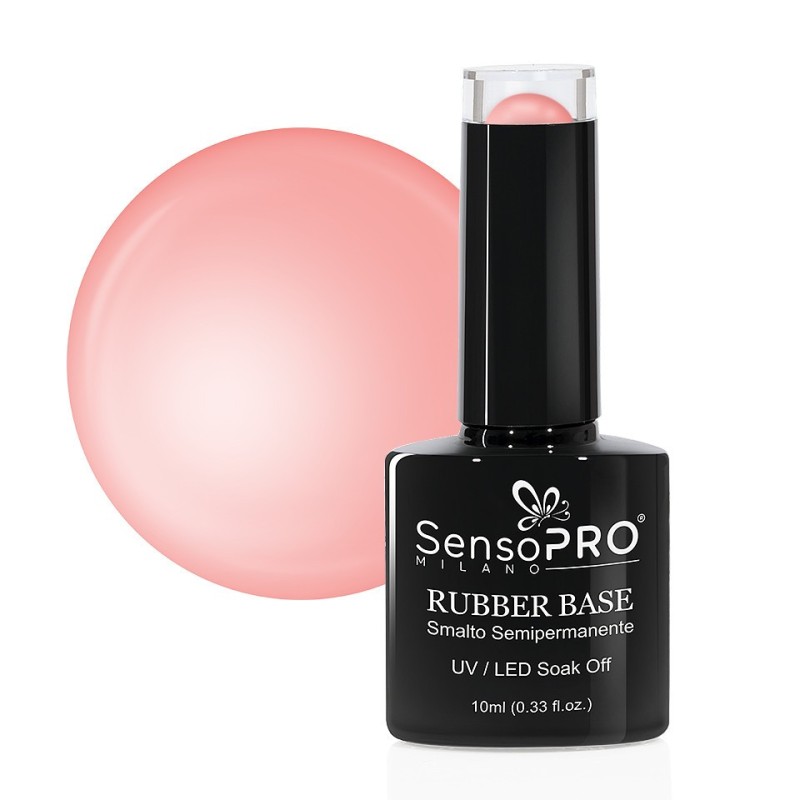 Rubber Base Gel SensoPRO Milano 10 ml, 55 Pale Pink
