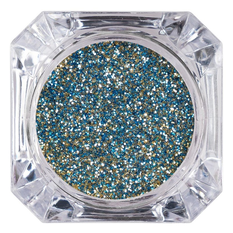 Sclipici Glitter Unghii Pulbere Luxorise, Blue Glow 53