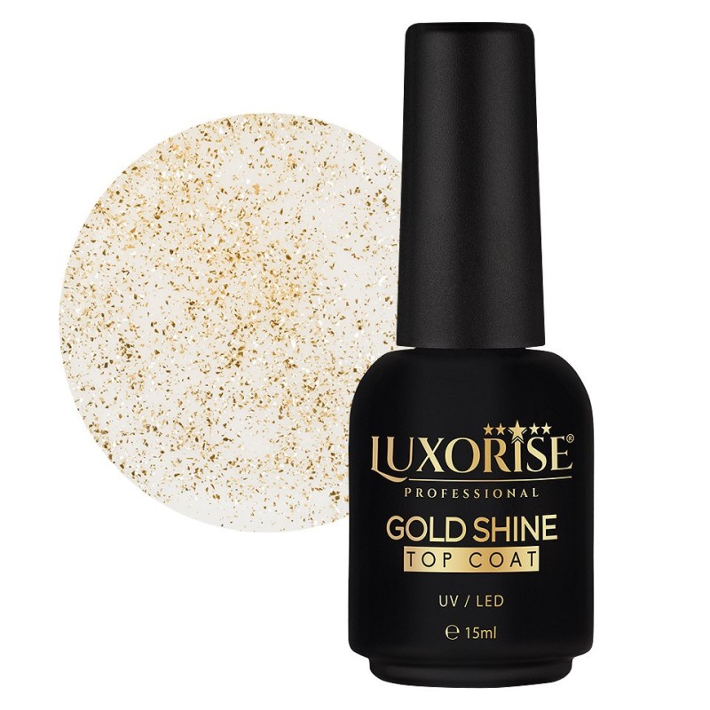 Gold Shine Top Coat Luxorise, 15 ml