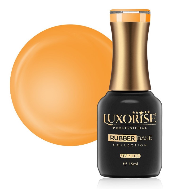 Rubber Base Luxorise Neon City Collection, Tangerine 15 ml