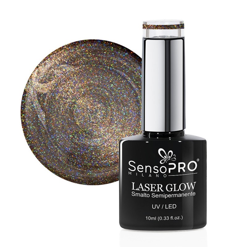 Oja Semipermanenta Holografica Laser Glow SensoPRO Milano 10 ml, Star Illusion 21