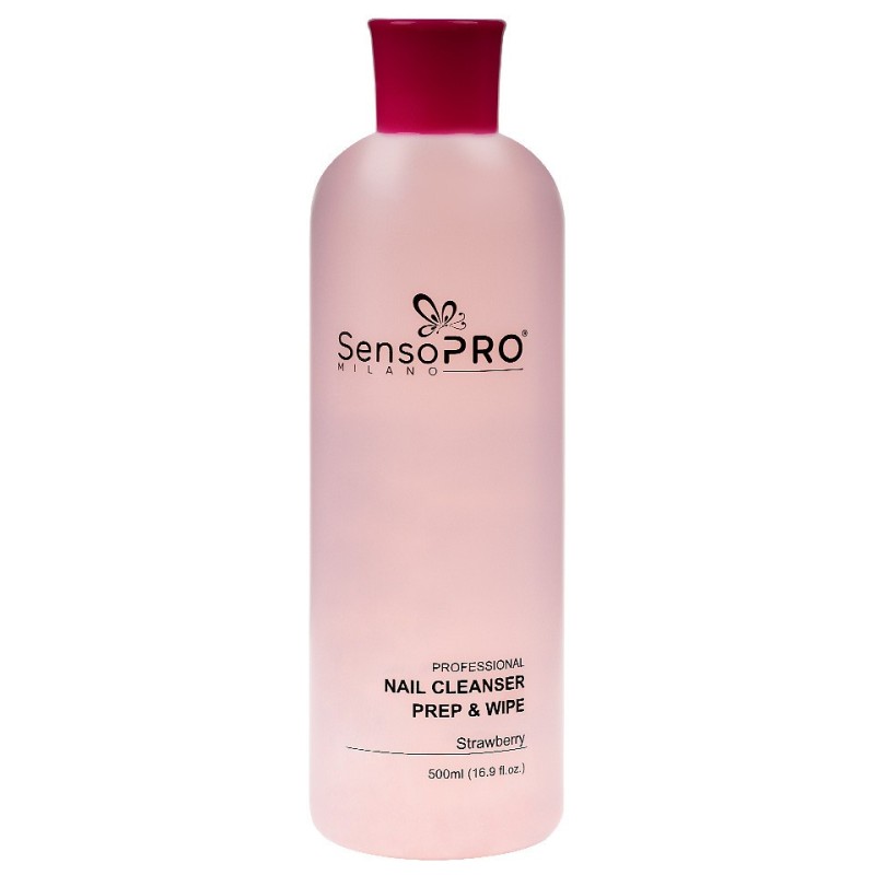 Cleanser Unghii Strawberry SensoPRO Milano, 500 ml