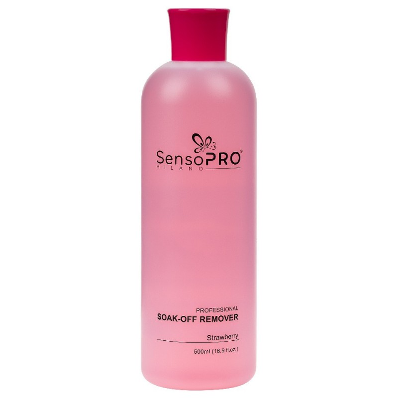 Soak-Off Remover Strawberry SensoPRO Milano, 500 ml