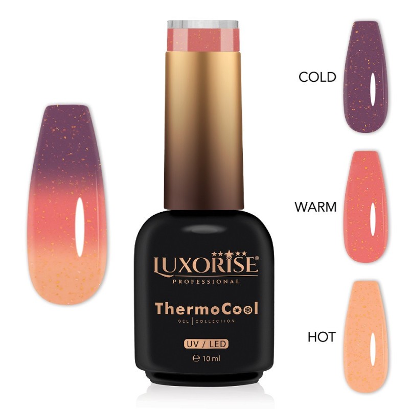 Oja Semipermanenta Termica 3 Culori Luxorise Thermocool, Sunset Enigma 10 ml