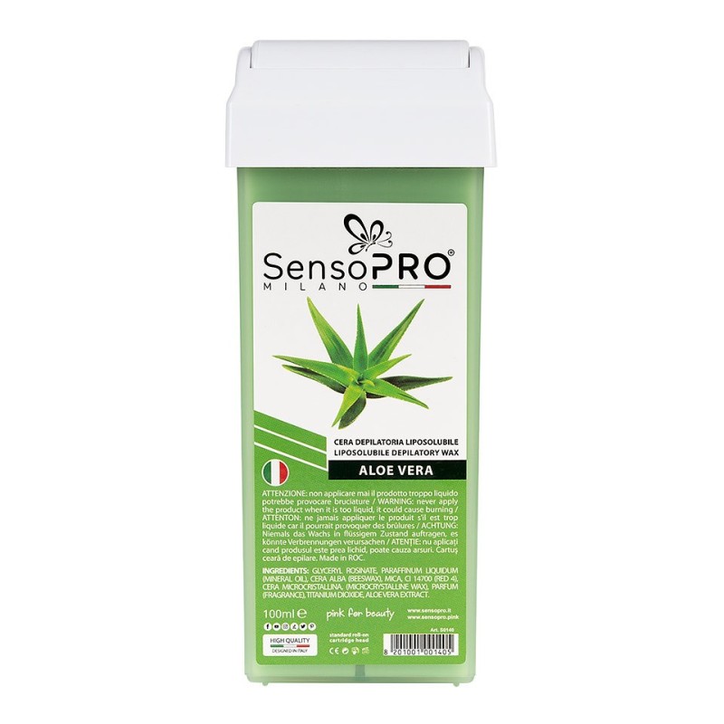 Ceara Epilat Unica Folosinta, SensoPRO Milano, Rezerva Aloe, 100 ml