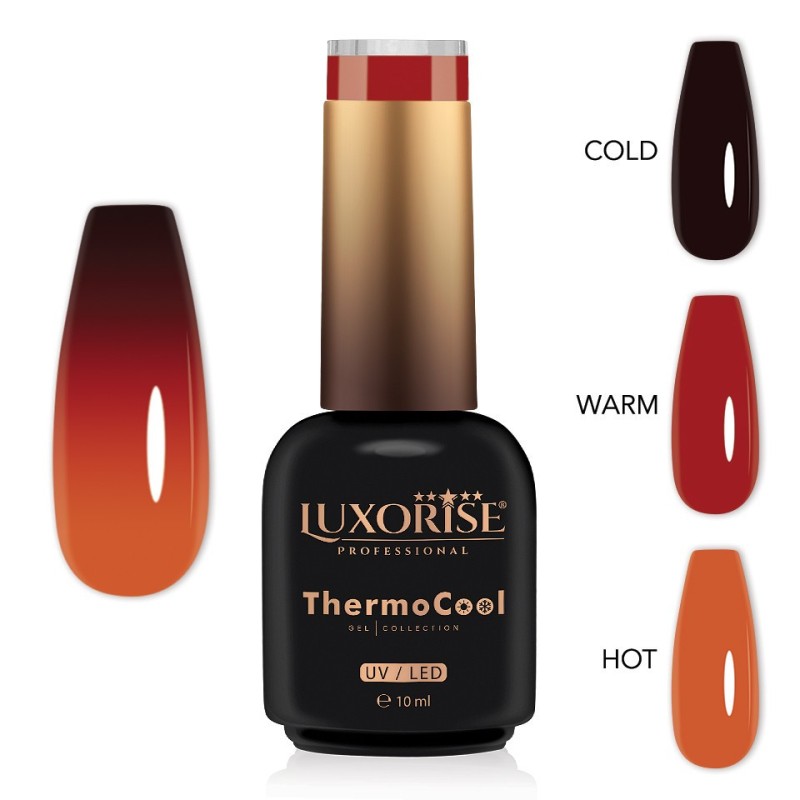 Oja Semipermanenta Termica 3 Culori Luxorise Thermocool, Vivid Thrill 10 ml