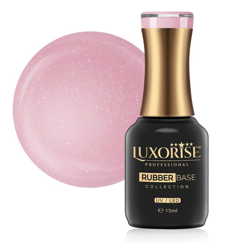 Rubber Base Luxorise Charming Collection, Midnight Pink 15 ml