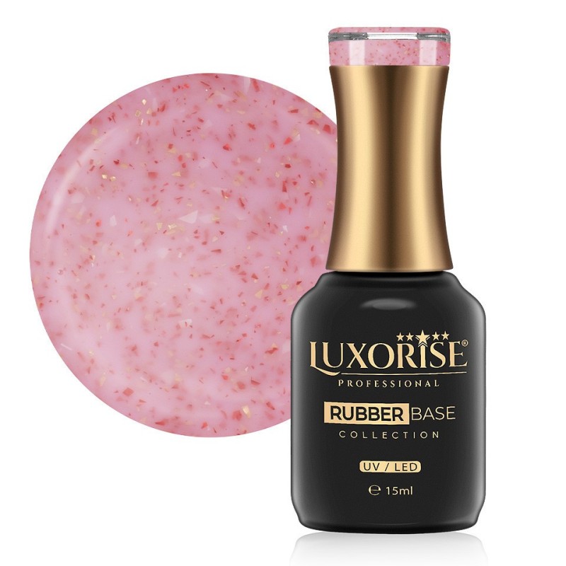 Rubber Base Luxorise Sparkling Collection, Strawberry Frosting 15 ml