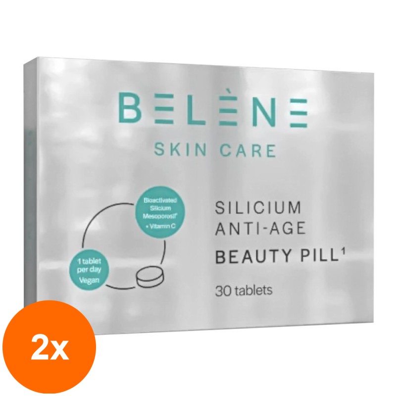 Set 2 x Silicium Anti-Age Beauty Pill Belene, 30 Comprimate