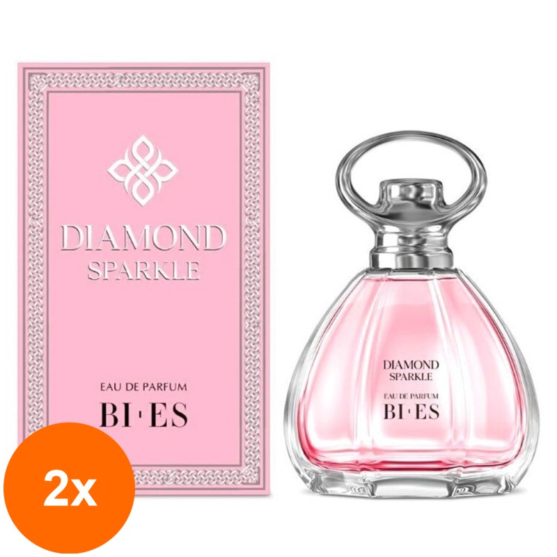 Set 2 x Apa de Parfum Bi-es Diamond Sparkle, pentru Femei, 100 ml