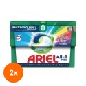 Set 2 x Detergent Capsule Ariel All in One PODS Touch of Lenor Color, Cold Boost, 37 Spalari