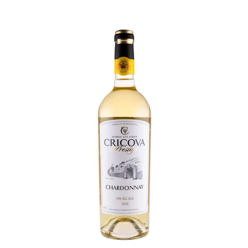Vin Cricova Prestige Chardonnay, Alb Sec, 0.75 l