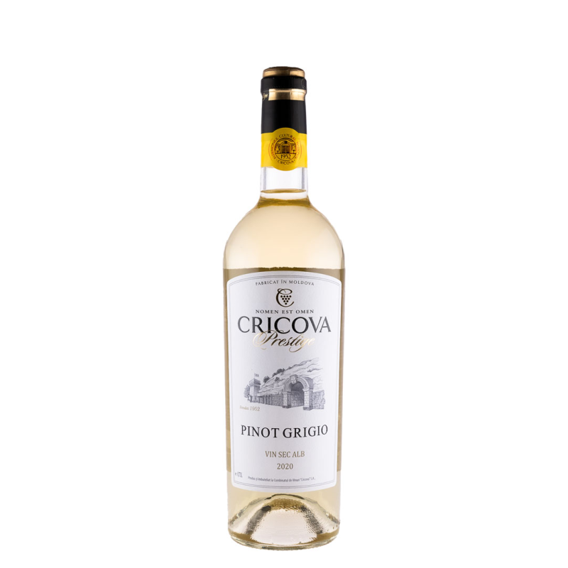 Vin Cricova Prestige Pinot Grigio, Alb Sec, 0.75 l