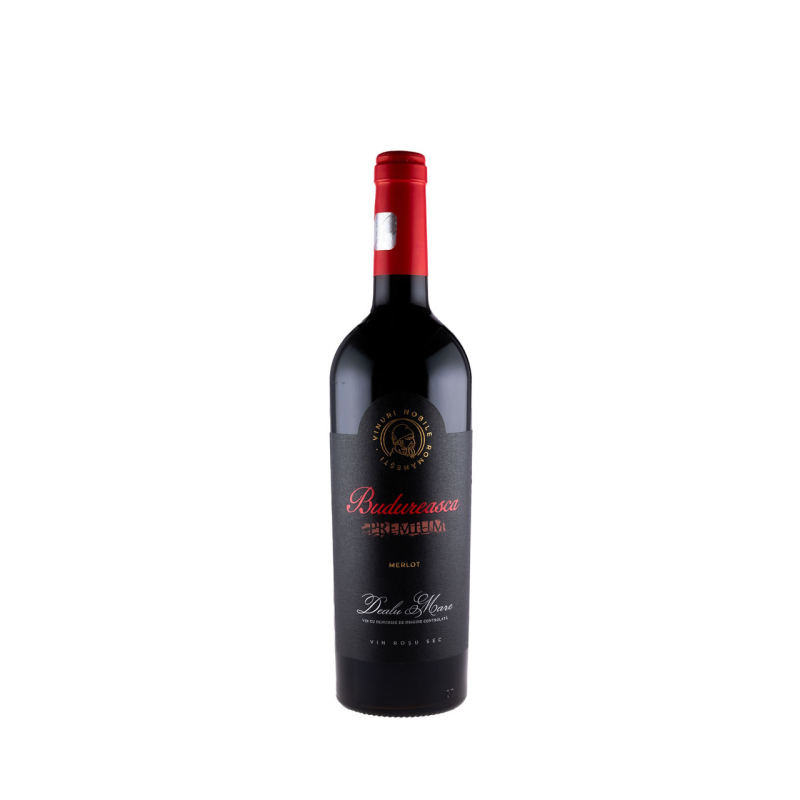 Vin Budureasca Premium Merlot, Rosu Sec, 0.75 l