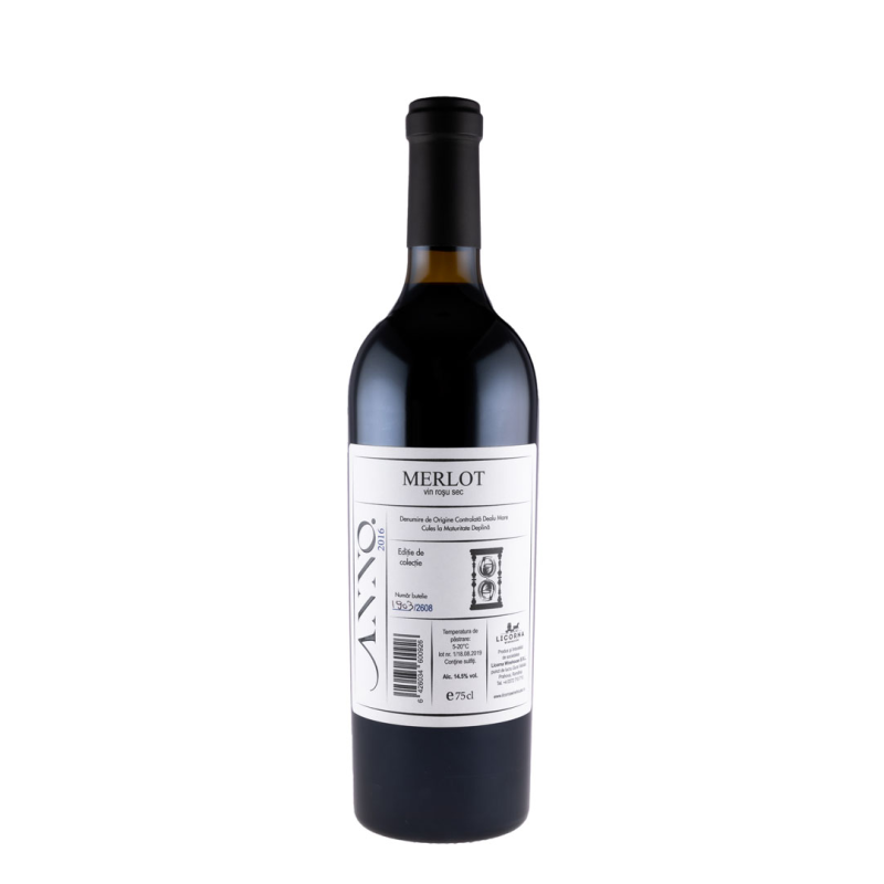 Vin Licorna Anno Merlot, Rosu Sec, 0.75 l