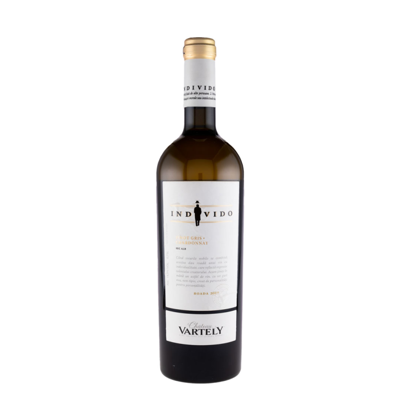 Vin Chateau Vartely Individo Pinot Gris Chardonnay, Alb Sec, 0.75 l