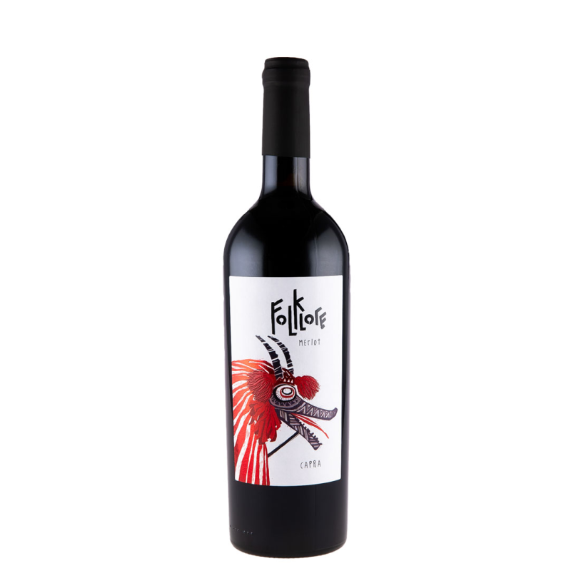 Vin Folklore Merlot, Rosu Sec, 0.75 l